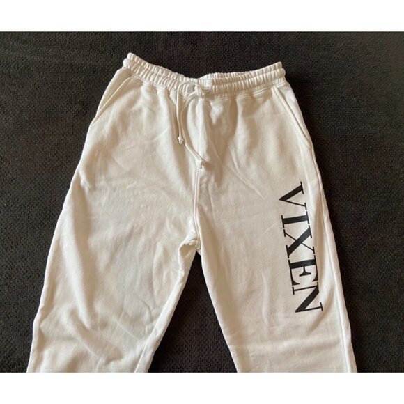 NWT Vixen Jogger size medium White Loungewear Pants - Picture 2 of 6